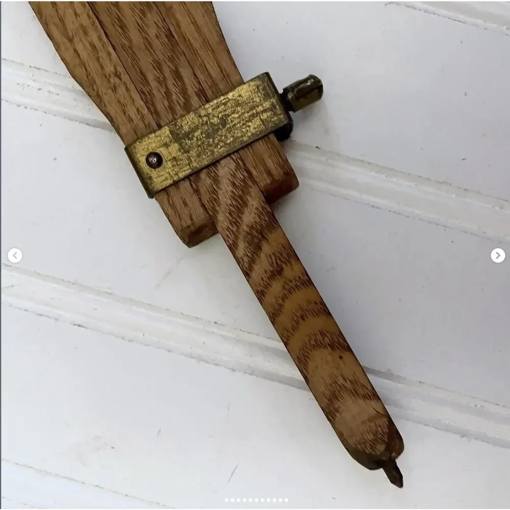 Antique Eastman Kodak? Wood Tripod Leg Brass Upcycle Part RANDOM CHOICE ONE